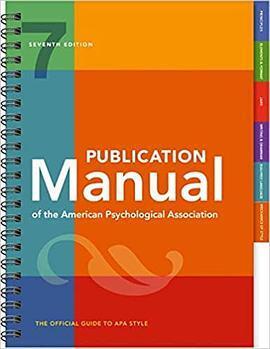 publication manual of the american psychological association